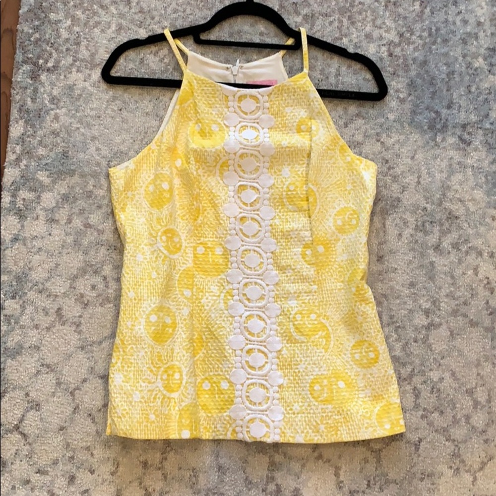 Lilly Pulitzer yellow tank top